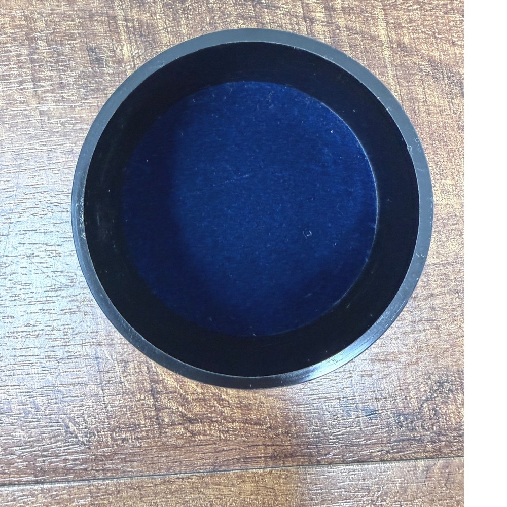 VTG Ariki New Zealand Paua Shell Trinket Box‎ Coastal Grandma Black Resin Map - Picture 8 of 12